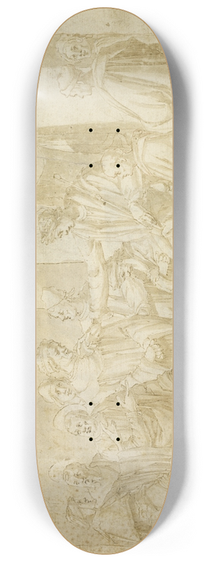 Andrea Boscoli - Saints Peter and Paul Disputing with Simon Magus before Nero 8.25 inch art skate deck