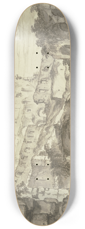 Andrea Locatelli - Ruinen eines rmischen Theaters 8.25 inch art skate deck
