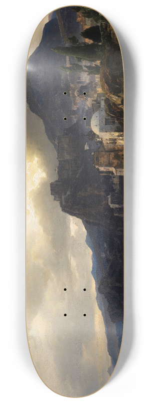 Andreas Achenbach - Abendstimmung an der griechischen Kste 8.25 inch art skate deck