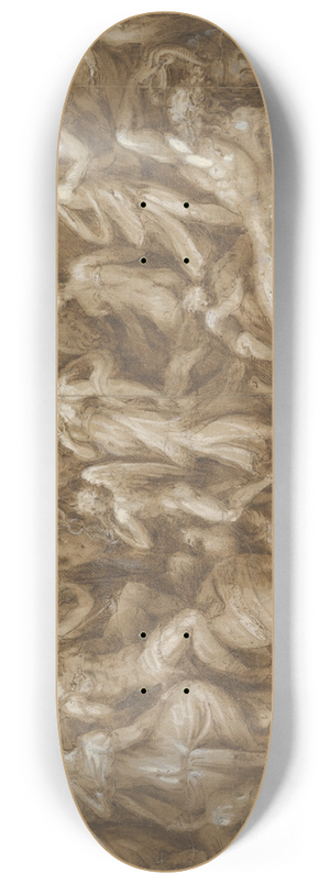 Andrea Schiavone - Cupid Presenting Psyche to the Gods 8.25 inch art skate deck