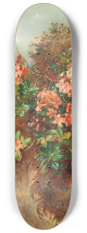 Andreas Lach - Alpine Rose on a Mountain Slope 8.25 inch art skate deck
