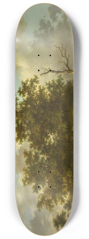 Andreas Schelfhout - Summer landscape 8.25 inch art skate deck