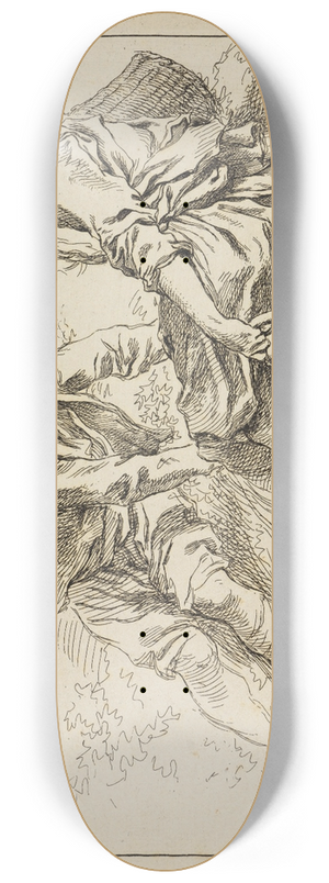 Franois Boucher - Figure studies 8.25 inch art skate deck