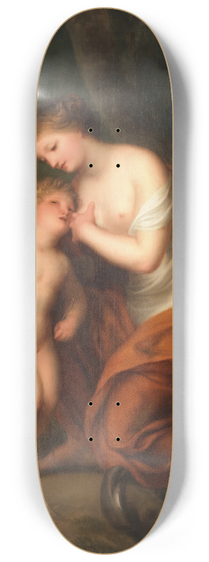 Andries Cornelis Lens - Cupid nurtured by Hope 8.25 inch art skate deck