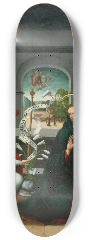Andrs de Melgar - Annunciation 8.25 inch art skate deck