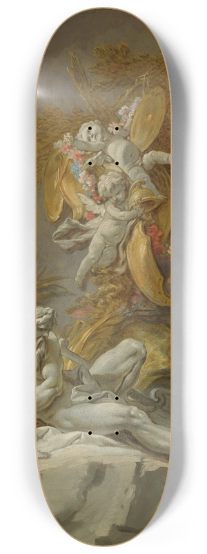 Franois Boucher - Fountain Study 8.25 inch art skate deck