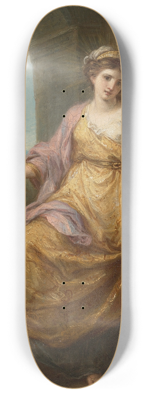 Angelica Kauffmann - Female Allegory 8.25 inch art skate deck