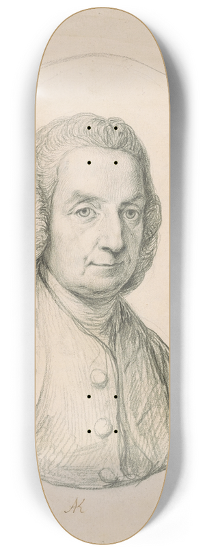 Angelica Kauffmann - Judge George Robert Hellen (1725-1793) 8.25 inch art skate deck