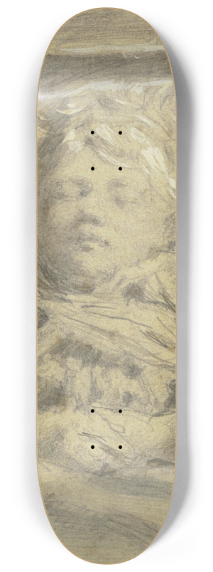 Angilbert Gbel - Sleeping child 8.25 inch art skate deck