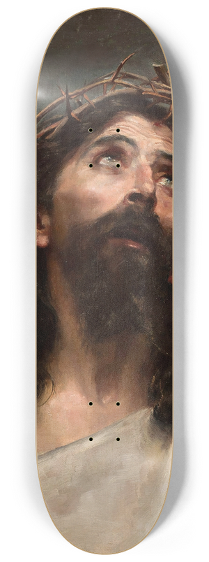 Aniela Biernacka Poraj - Head of Christ 8.25 inch art skate deck