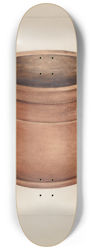 Anna Aloisi - Earthenware Pot 8.25 inch art skate deck