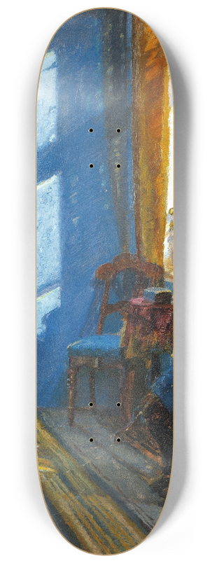 Anna Ancher - Sunlight in the blue room 8.25 inch art skate deck