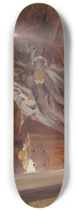 Anna Ancher - The Painter Vilhelm Kyhn Smoking his Pipe 8.25 inch art skate deck
