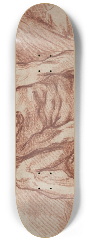 Franois Boucher - Male Academy with Wings 8.25 inch art skate deck