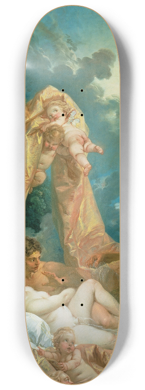 Franois Boucher - Mars and Venus surprised by Vulcan 8.25 inch art skate deck
