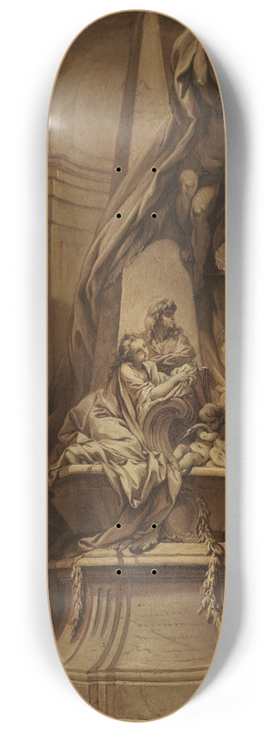 Franois Boucher - Monument to Mignard 8.25 inch art skate deck