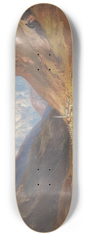Anna Baar-Plommer - Scene in the Tyrolean Countryside 8.25 inch art skate deck