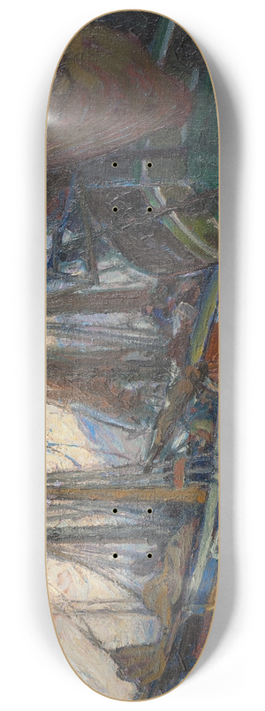 Anna Boberg - A Quiet Evening. Study from North Norway 8.25 inch art skate deck