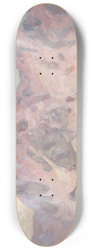 Anna Boberg - Lofoten in Violet. Study 8.25 inch art skate deck