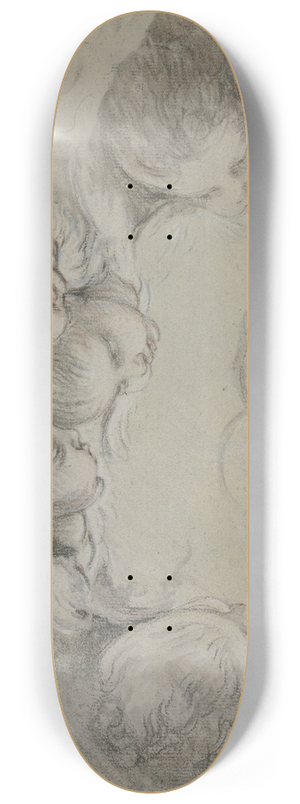 Franois Boucher - Sechs Engelskpfe in Wolken 8.25 inch art skate deck