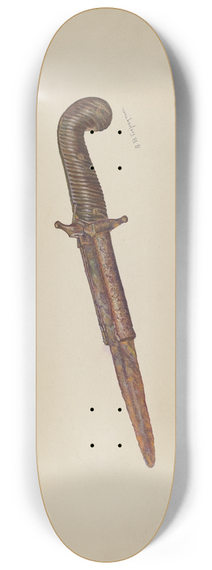 Anne B. Trepagnier - Pistol Dagger 8.25 inch art skate deck