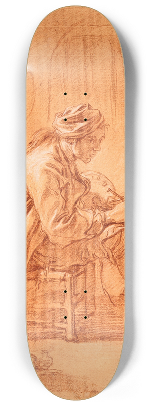 Franois Boucher - The Artist in His Studio 8.25 inch art skate deck