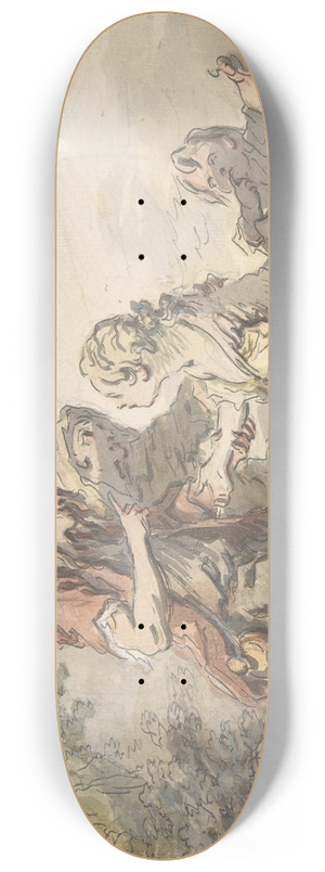 Franois Boucher - The Fortune Teller 8.25 inch art skate deck