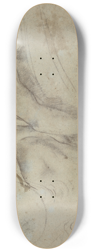 Annibale Carracci - Satyr Holding a Roundel 8.25 inch art skate deck