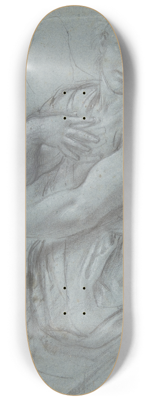 Annibale Carracci - Study for an Angel 8.25 inch art skate deck