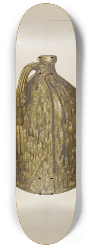Annie B. Johnston - Stoneware Jug 8.25 inch art skate deck
