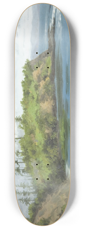 Annie Lyle Harmon - South Point of Agate Beach, Port Crescent, Washington 8.25 inch art skate deck