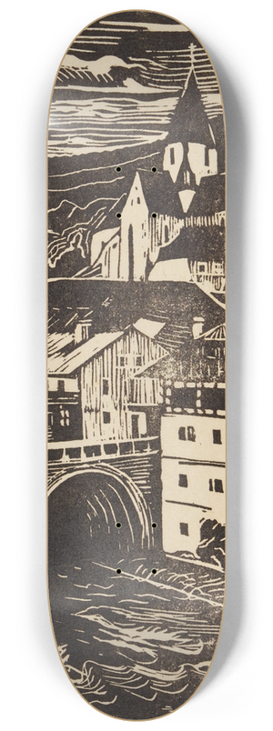 Anny Dollschein - Stadt 8.25 inch art skate deck