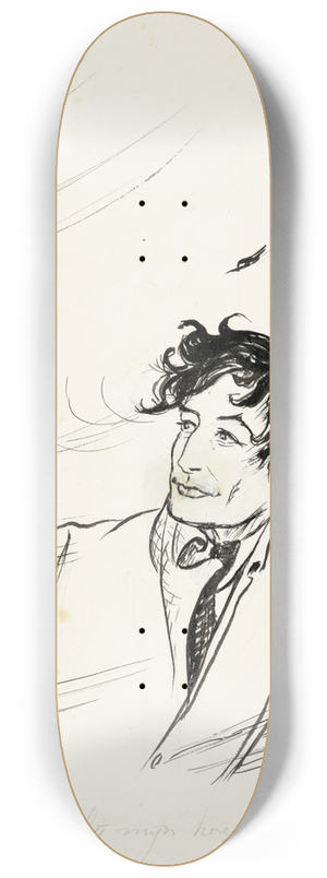 Anny Leusink - Vaders hoed wordt afgerukt door een windvlaag 8.25 inch art skate deck