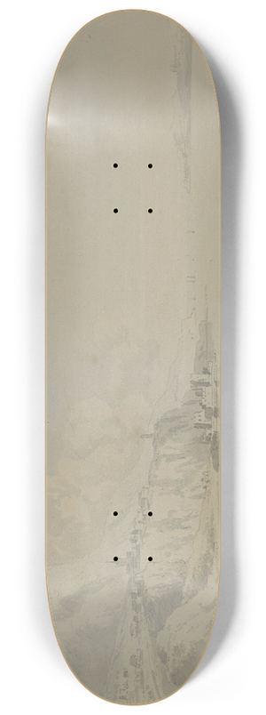 Anthony Devis - Coastal scene 8.25 inch art skate deck