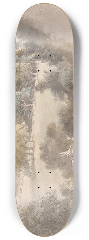 Anthony Devis - Landscape with trees 8.25 inch art skate deck