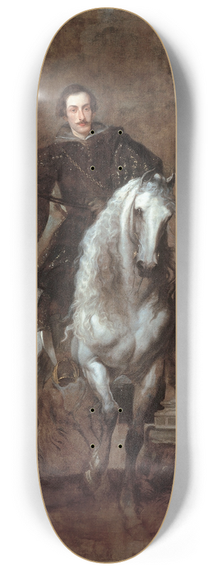 Anthony van Dyck - Anton Giulio Brignole-Sale On Horseback 8.25 inch art skate deck