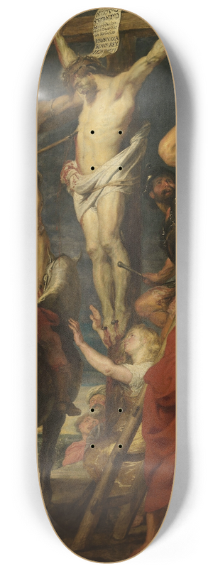 Anthony van Dyck - Christ on the Cross, Le coup de lance 8.25 inch art skate deck