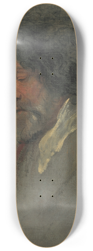 Anthony van Dyck - Head study of a man 8.25 inch art skate deck