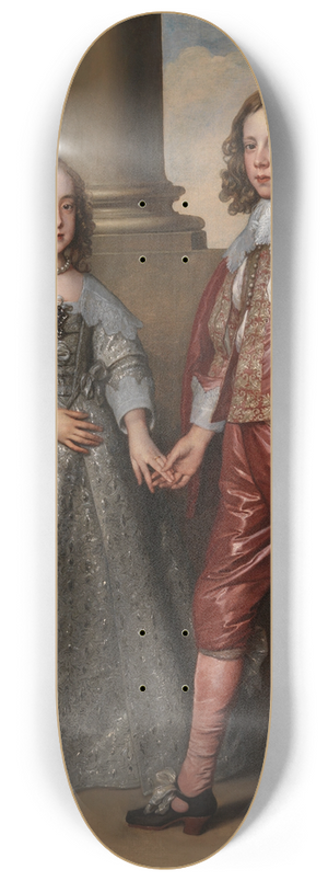 Anthony van Dyck - William II, Prince of Orange, and his Bride, Mary Stuart 8.25 inch art skate deck
