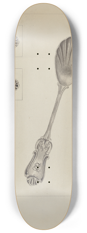 Anthony Zuccarello - Silver Sugar Spoon 8.25 inch art skate deck