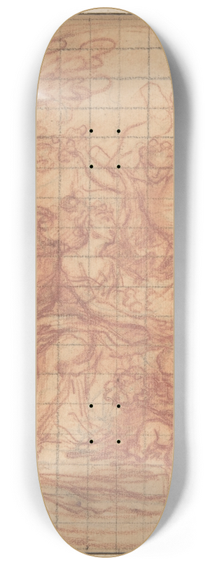 Antoine Coypel - Zephyr and Flora 8.25 inch art skate deck