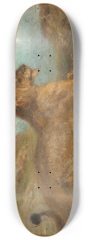 Antoine-Louis Barye - A lioness 8.25 inch art skate deck