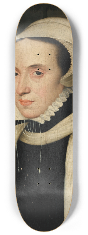 Franois Clouet - Portrait Of Christina Of Denmark, Duchess Of Milan 8.25 inch art skate deck