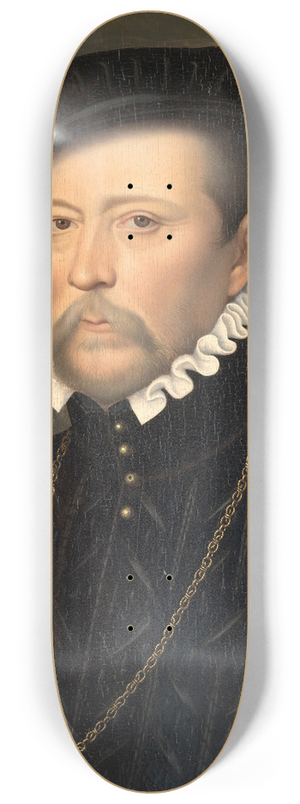 Franois Clouet - Portrait of Franois de Scepeaux 8.25 inch art skate deck Franois Clouet - Portrait of Franois de Scepeaux 8.25 inch art skate deck