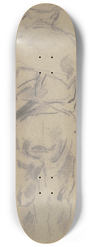 Anton Burger - Beater from the back 8.25 inch art skate deck