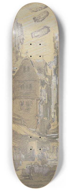 Anton Burger - Bendergasse in Frankfurt 8.25 inch art skate deck