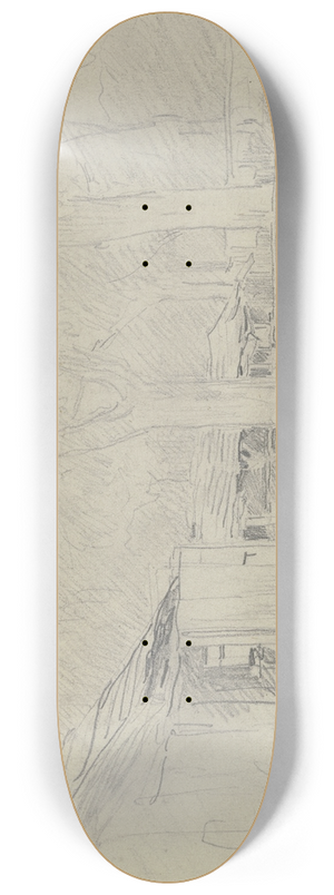 Anton Burger - Chestnut trees 8.25 inch art skate deck