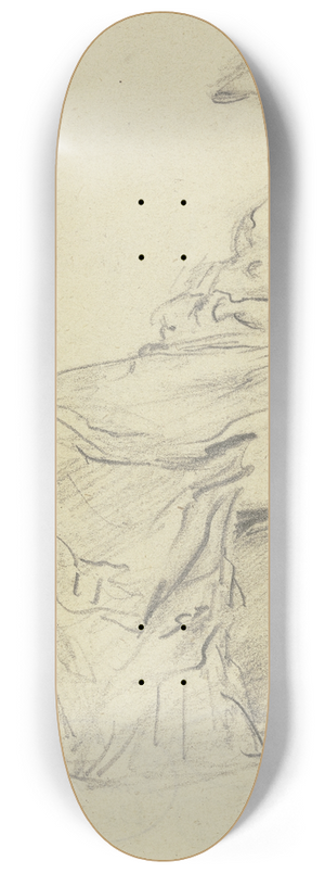 Anton Burger - Sitzende Frau mit Gartenhut 8.25 inch art skate deck