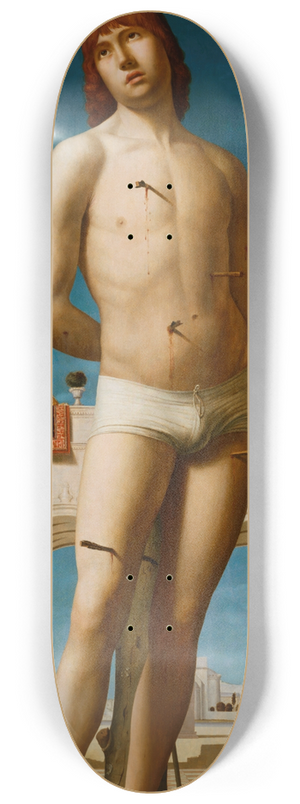 Antonello da Messina - Saint Sebastian 8.25 inch art skate deck