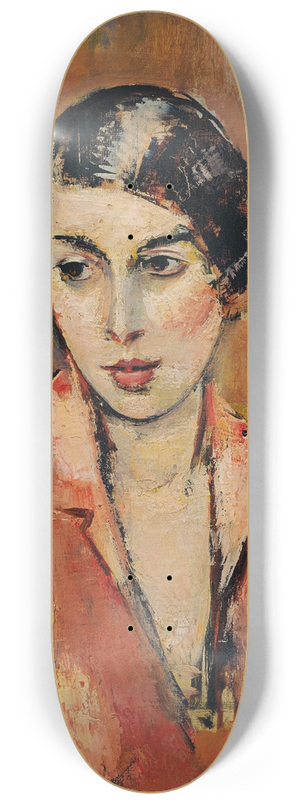 Anton Faistauer - Junge Frau Im Rosa Kleid 8.25 inch art skate deck